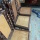 Set of matching hunting style chairs.
