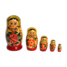 5 vintage matryoshkas