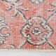 Floral red turkish runner rug, 324x90cm