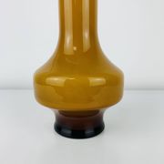 Scandinavian vase in opaque yellow glass, 1960s, vintage