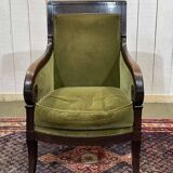 19th-century bergère in mahogany