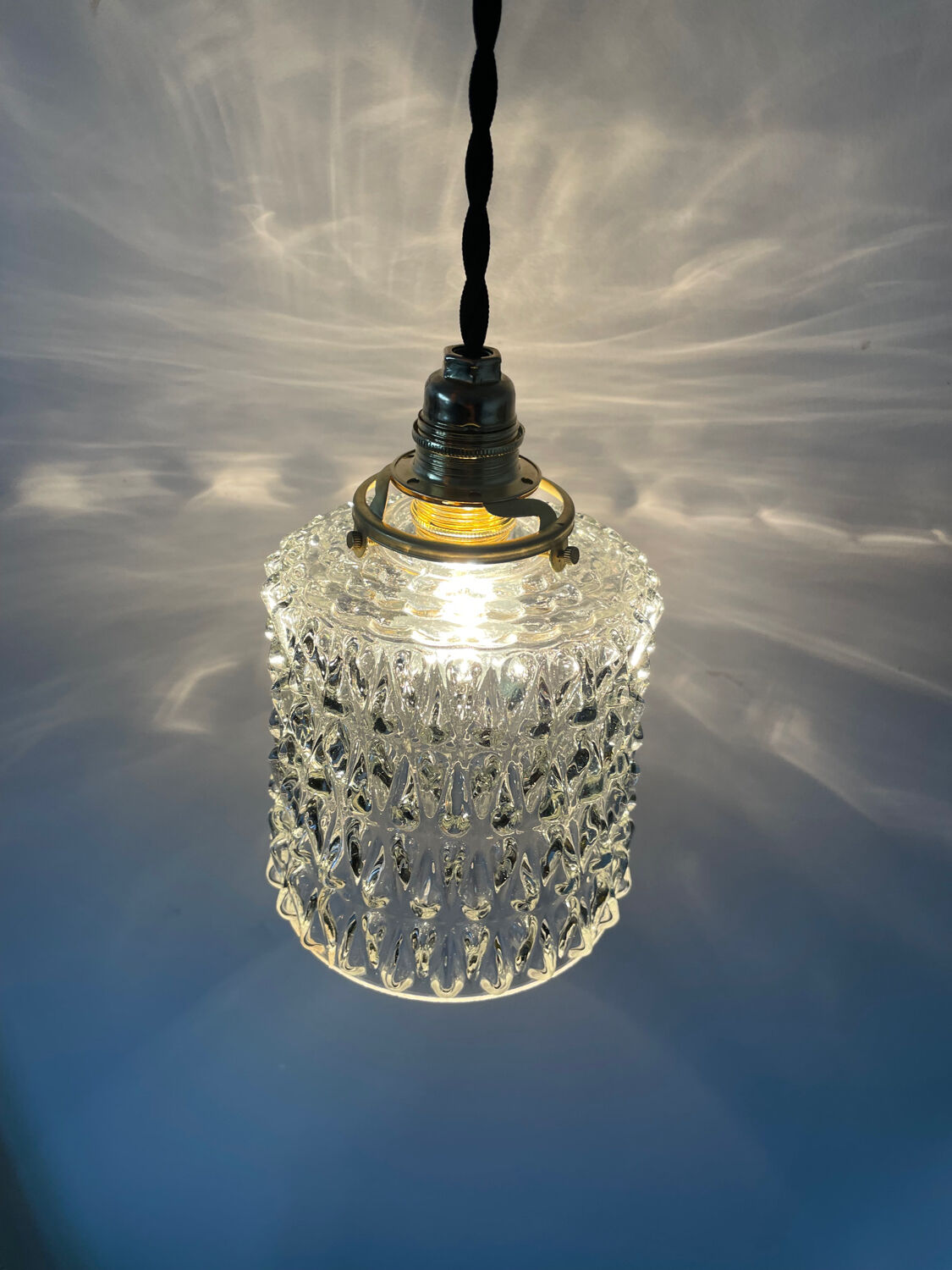 Vintage pendant light or portable lamp