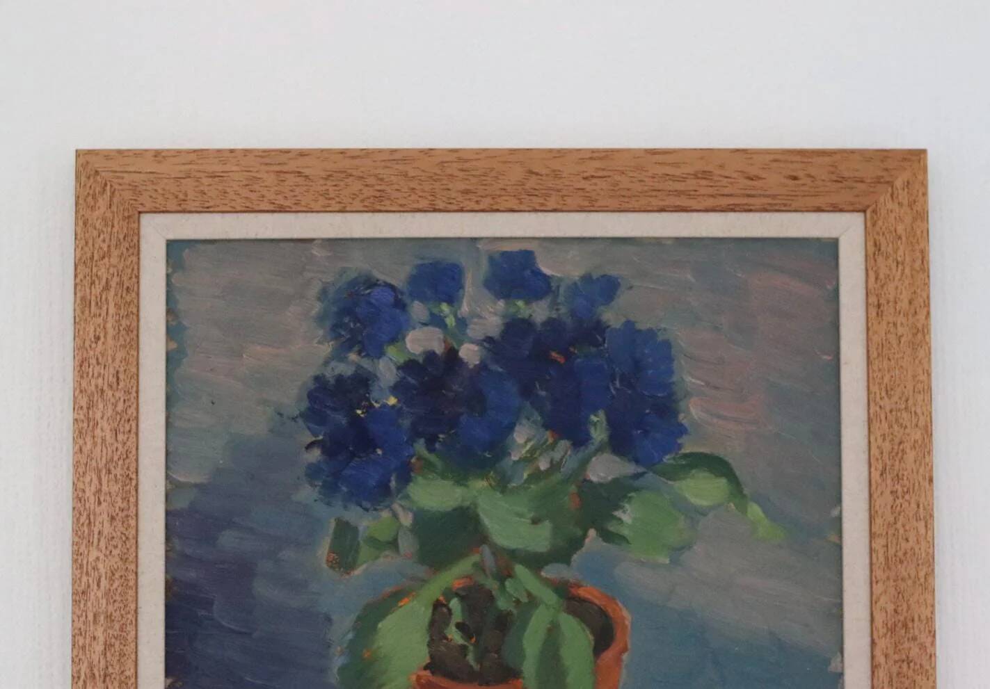 Swedish Oil on Panel – “Blue Flower and Citrus” attributed to Olax