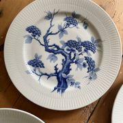 Set of eight German porcelain plates from the 1950s