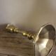 Candle holder Small brass torch octagonal base