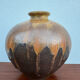 Large flared stoneware vase Art Deco