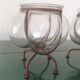 Vases / photophores ''Venetian'' Blown glass inking wrought iron - 1940s