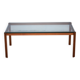 Teak and Glass Coffee Table, Denmark, 1960s