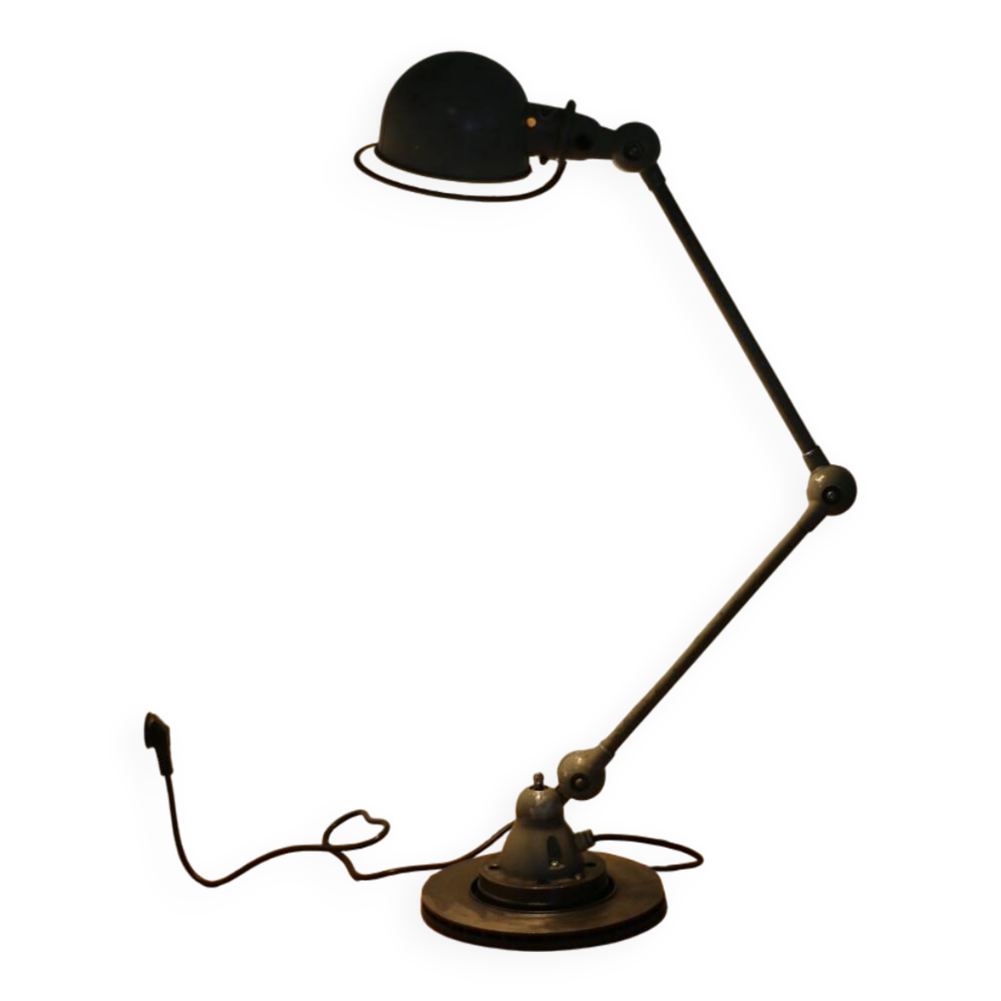 Jielde lamp 2 arms gray 1970
