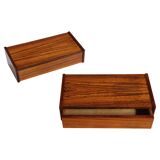 Vintage rosewood floating bedside tables. Set of two. 1960s