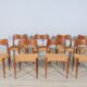 Danish Dining Chairs by Arne Hovmand-Olsen for Mogens Kold, 1960s, Set of 8