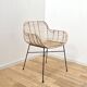 Chaise design en osier