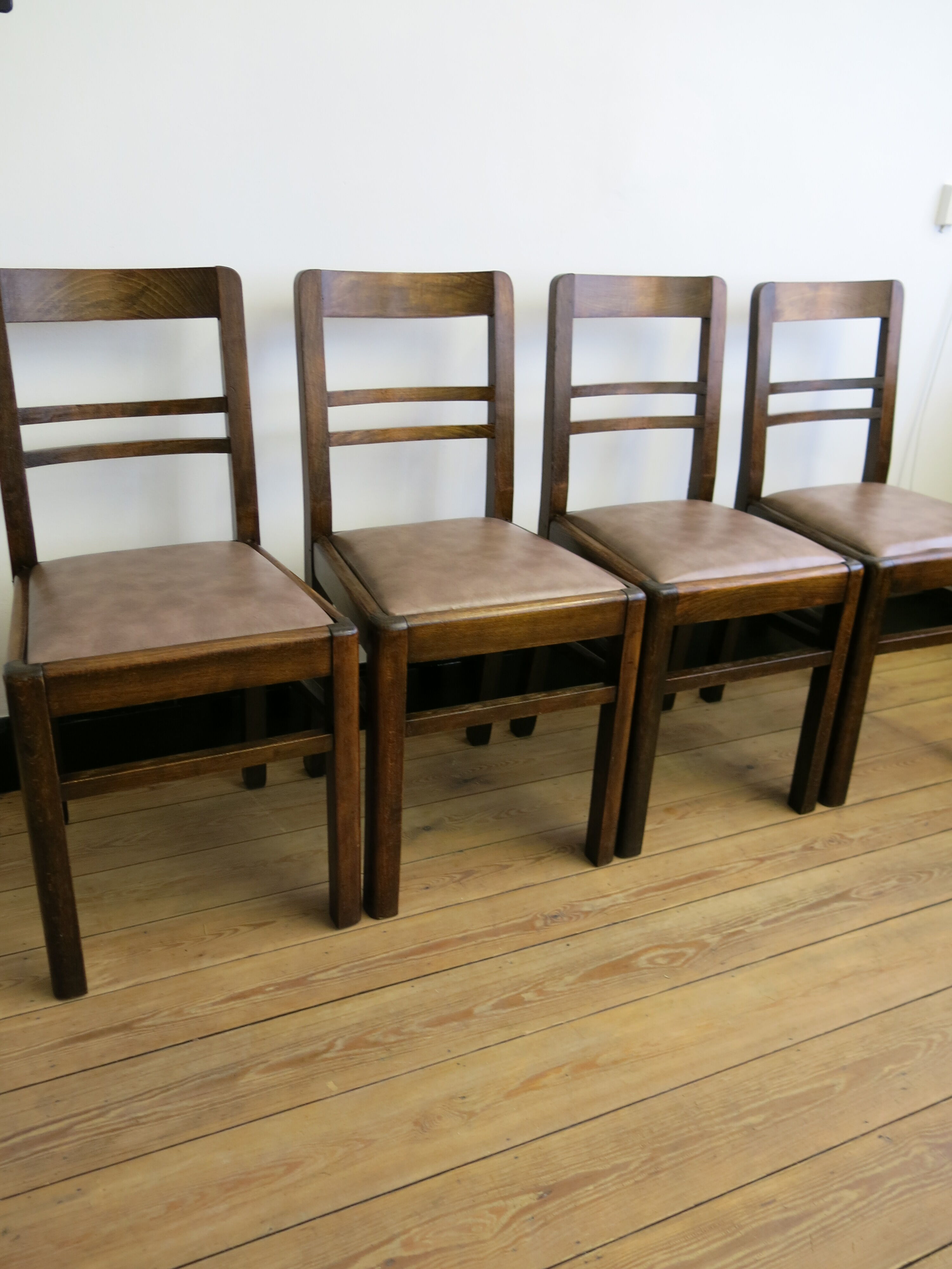 Set of four mid-century chairs