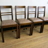 Set of four mid-century chairs