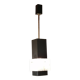 Vintage metal and glass cubic chandelier from Maison Arlus 1960.