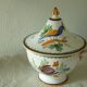 Earthenware tureen floral bird decoration nevers la rochelle?