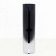 Frosted black Murano glass vase