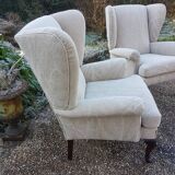 Pair of wing chairs