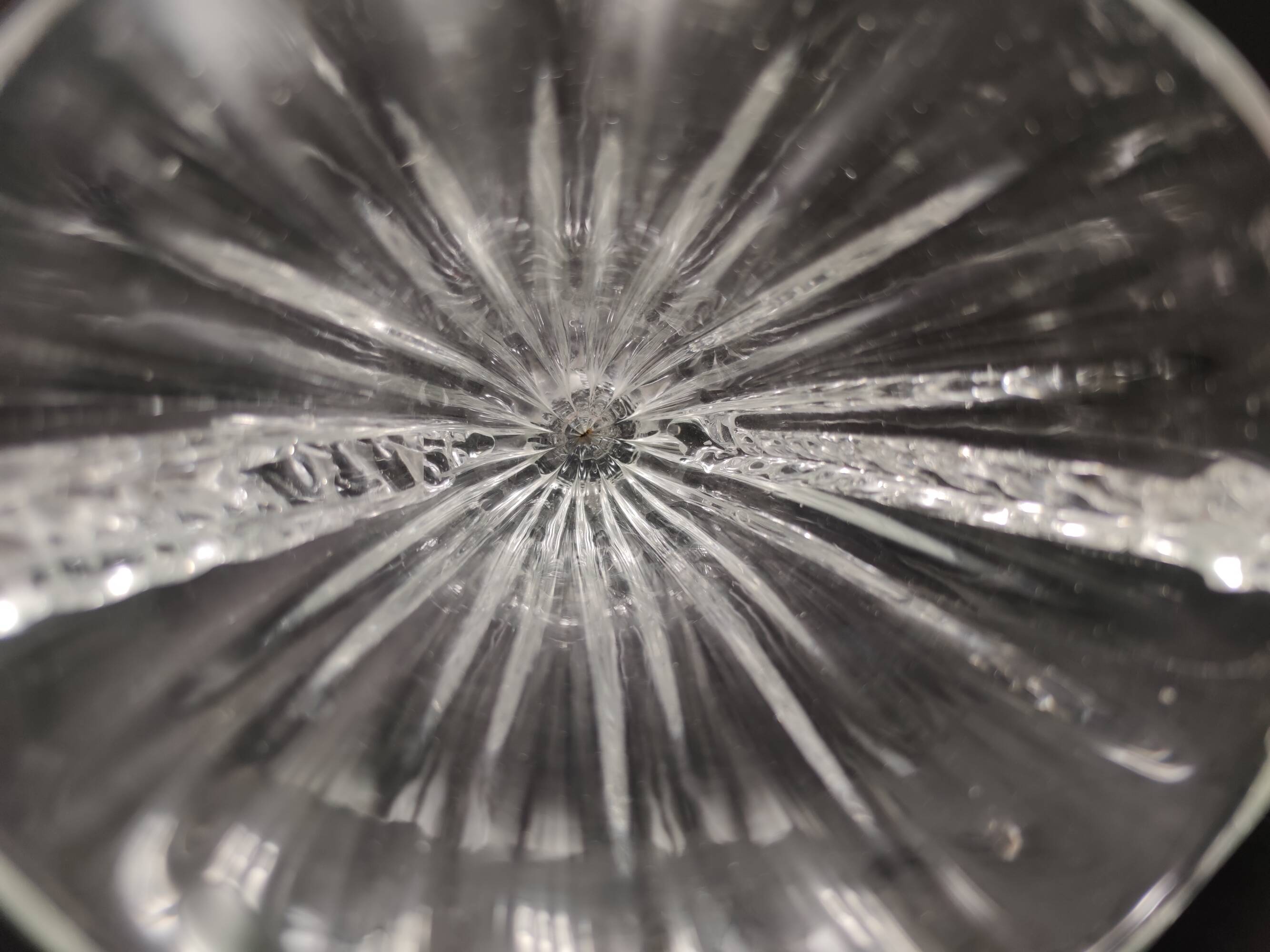 Transparent Murano Glass Vase attr. to Barovier and Toso, Italy