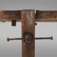 Industrial solid oak Workbench, Belgium ca. 1900