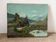 Mountain landscape stroll, oil on canvas signed Rollet.
