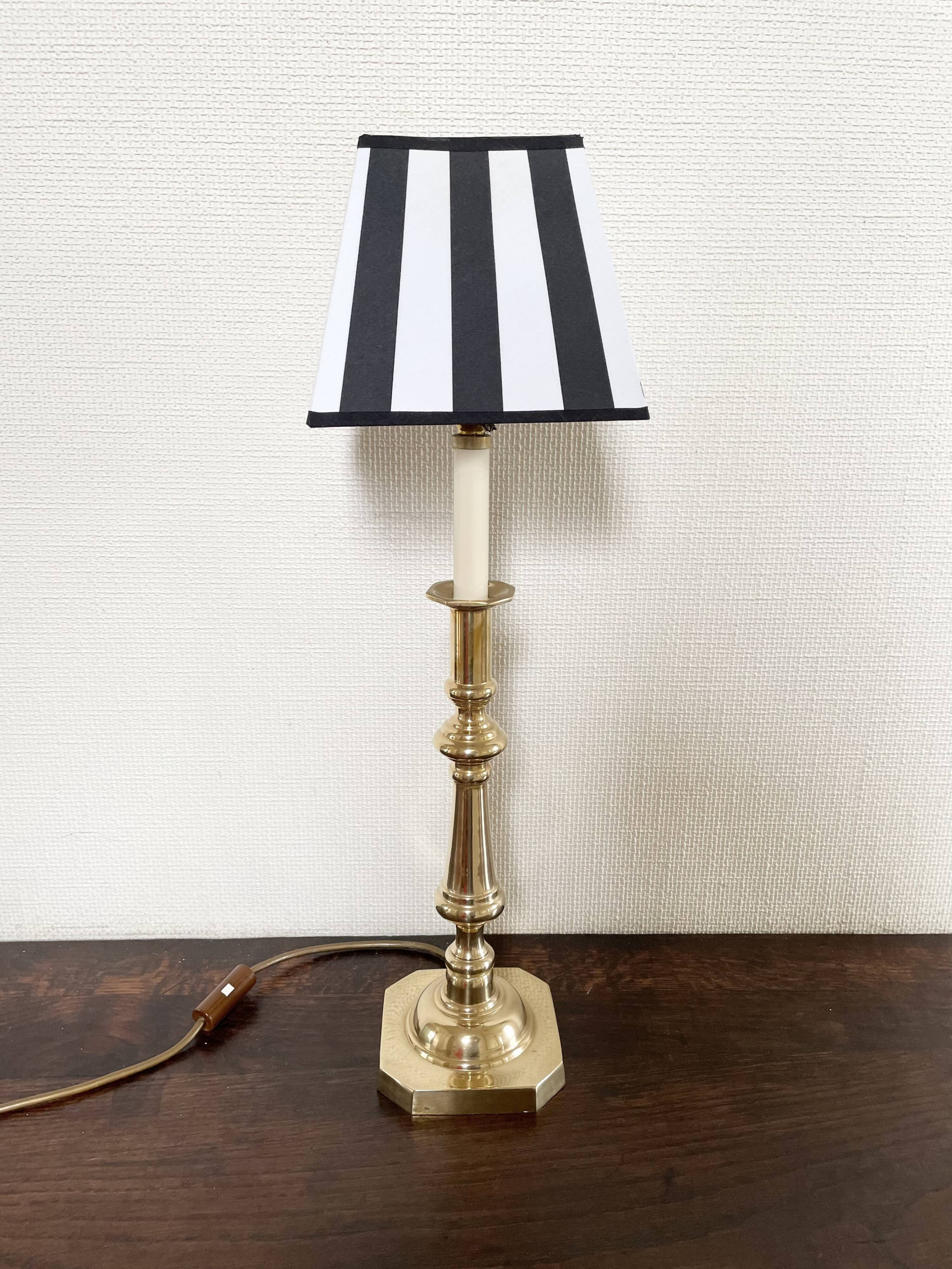 Golden brass lamp