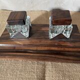 Rosewood inkwell