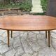 Table basse ovale en bois