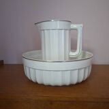 Pitcher and basin, ceramic toiletries