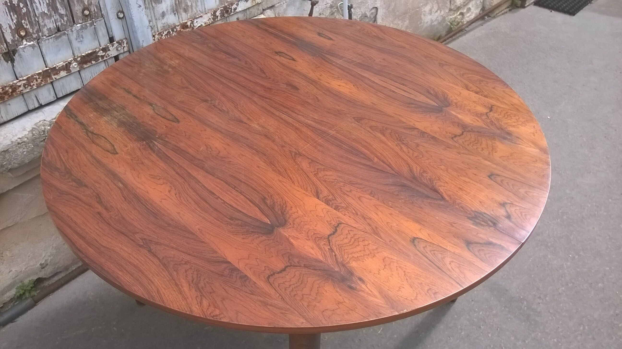 Scandinavian rosewood extension table