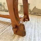 Aranjou farmhouse table in blond elm, 1950s