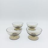 Set of 4 glass cups