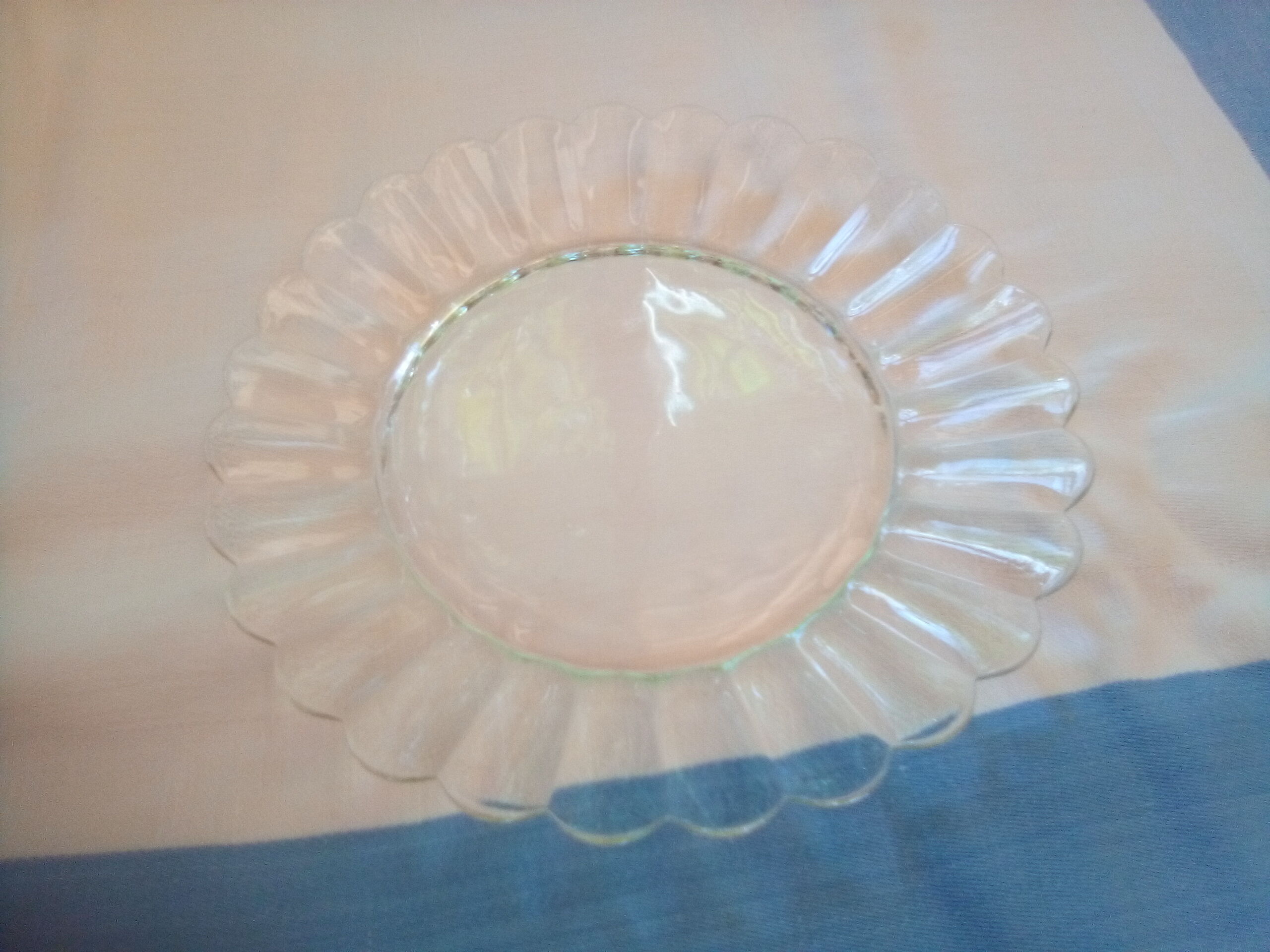 12 daisy dessert plates / Duralex