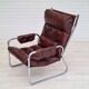 Années 70, design danois, chaise longue, cuir, état d’origine