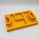1970s yellow Space Age desk organiser