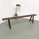 Antique bench in solid oak