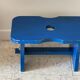 Vintage stool blue electric