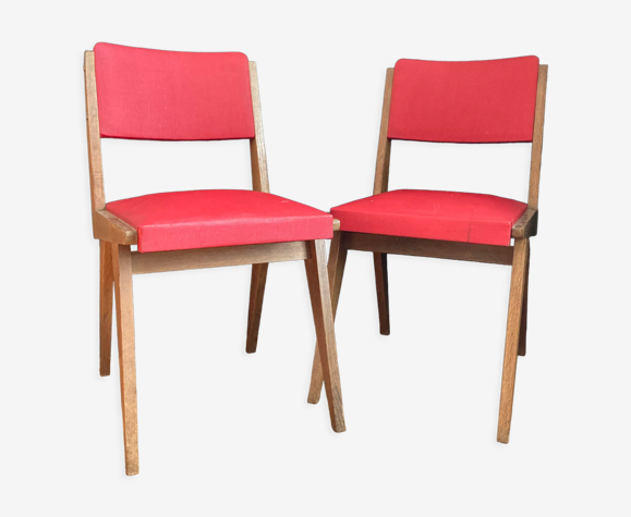 Paire de chaises de 1950