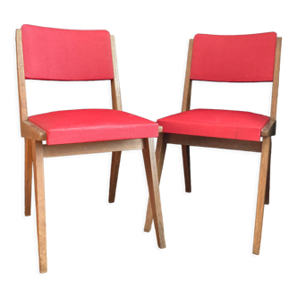 Paire de chaises de 1950