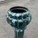 Large cache-pot on a ceramic column – In the style of Clément