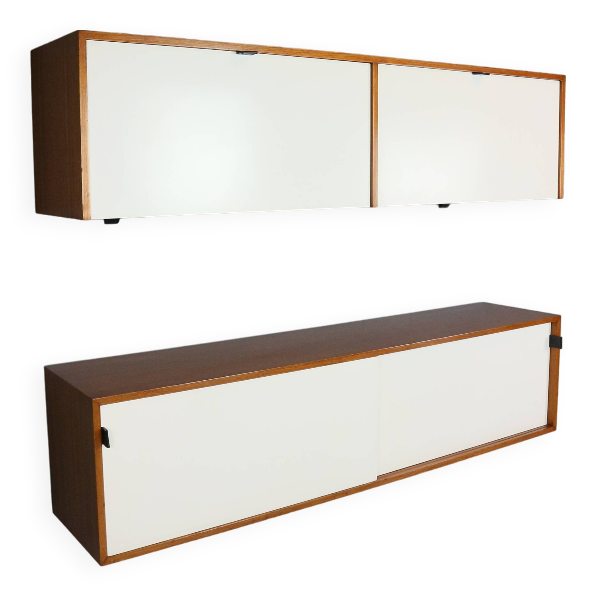 Florence Knoll for Knoll set of two hanging cabinets, model 121 + 123 W-1, 1947