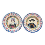 Paire d’assiettes Henriot Quimper