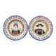 Paire d’assiettes Henriot Quimper