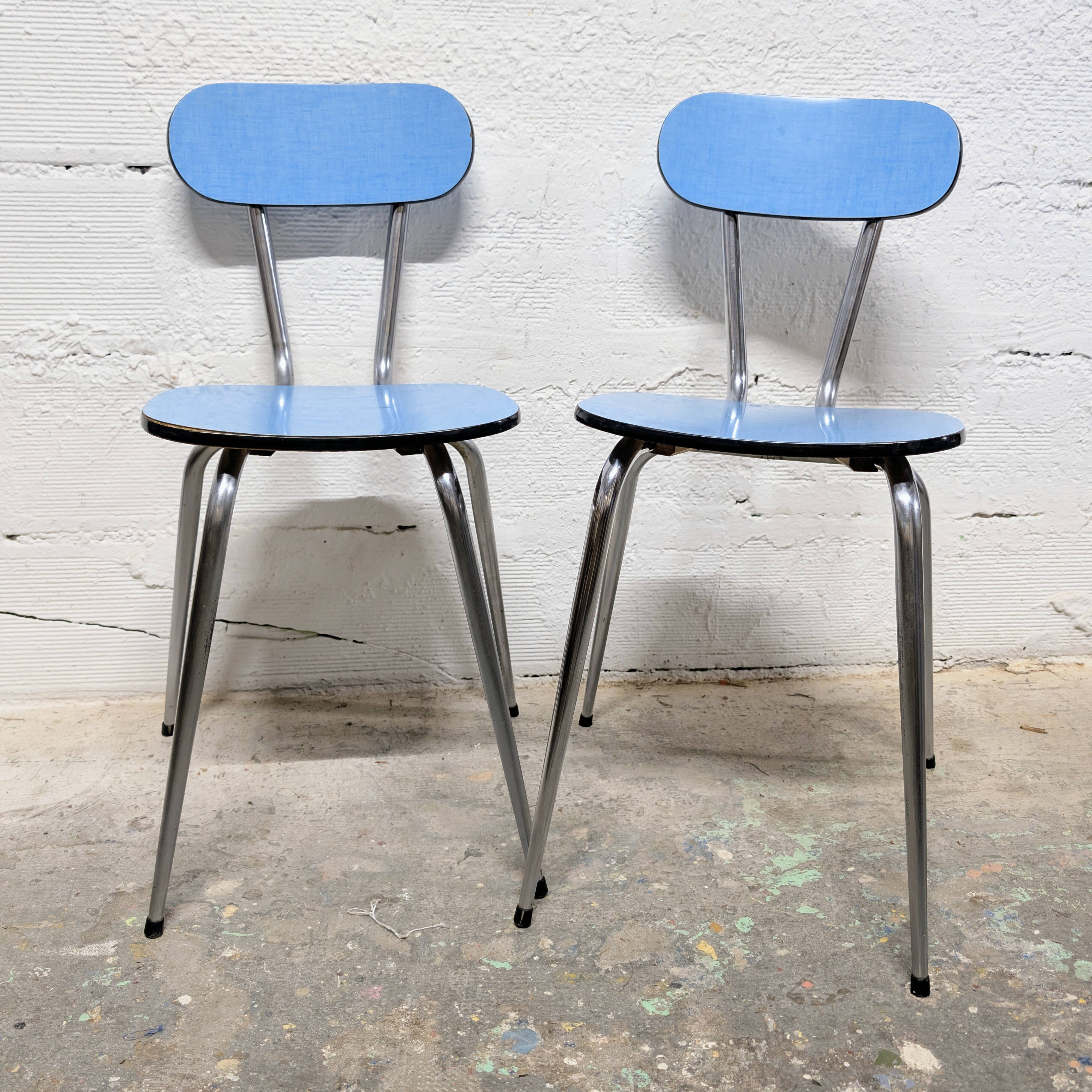Pair of Formica chairs