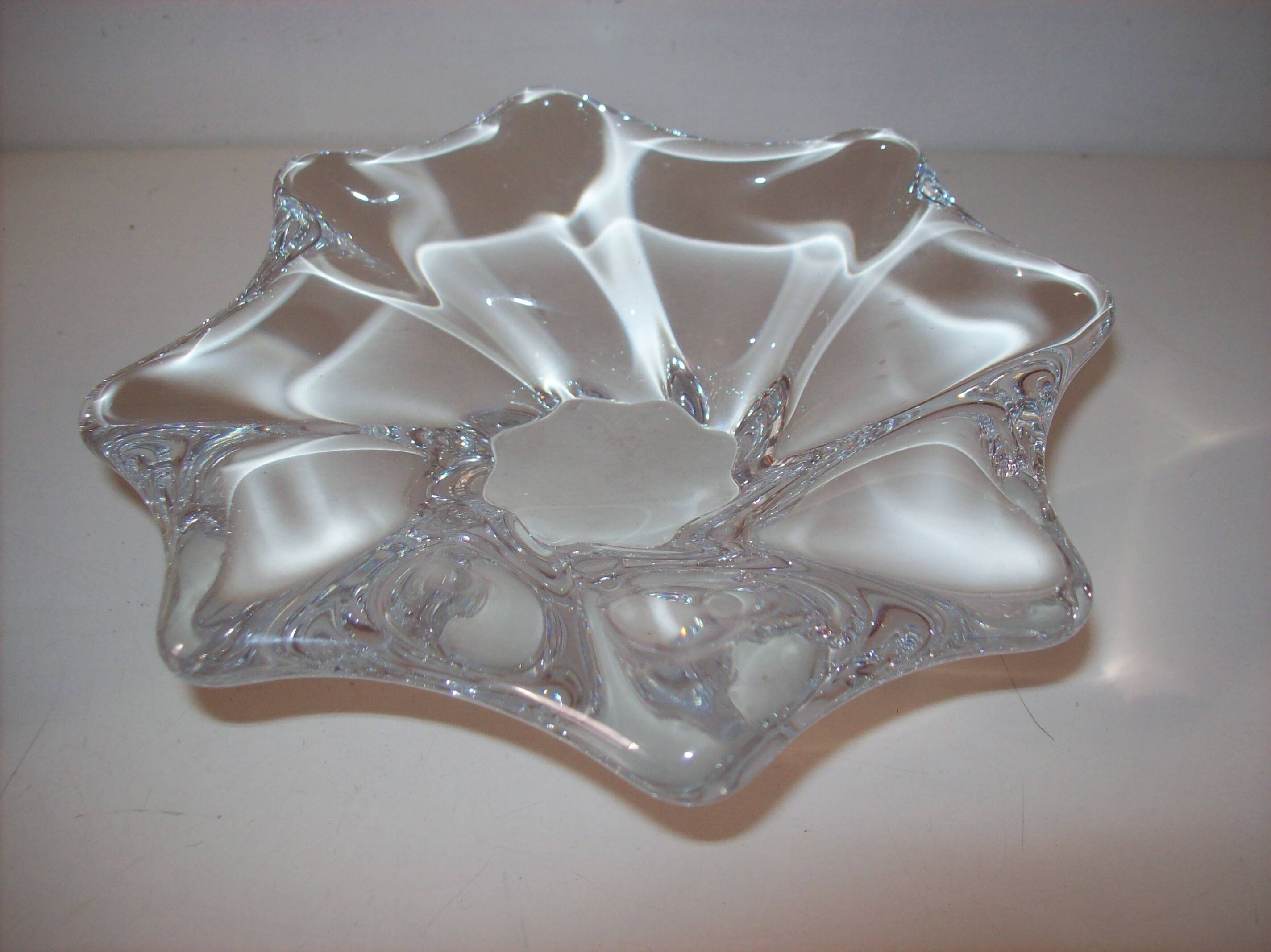 Baccarat crystal pocket tray