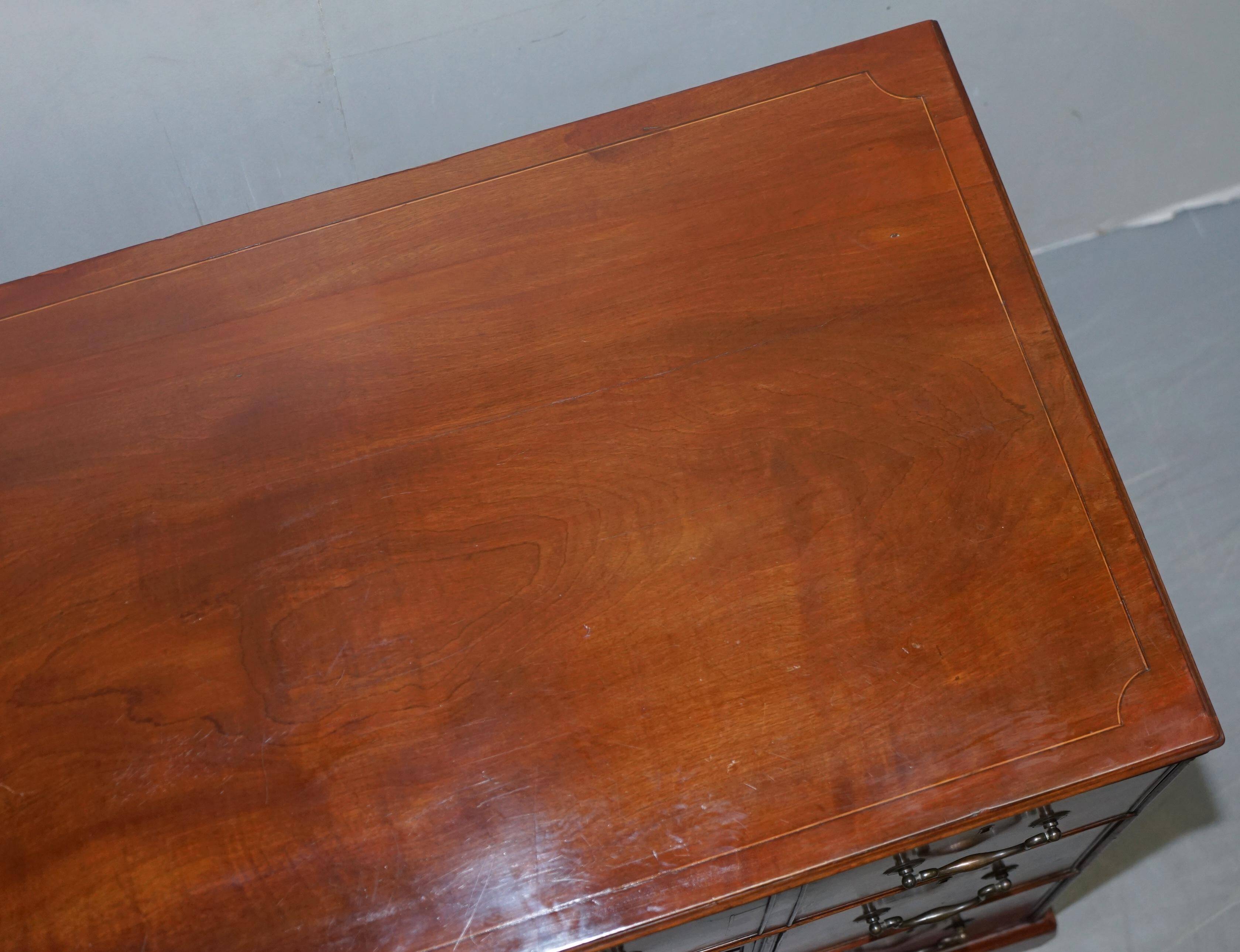 Georgian military campaign desk Regency with large map drawer