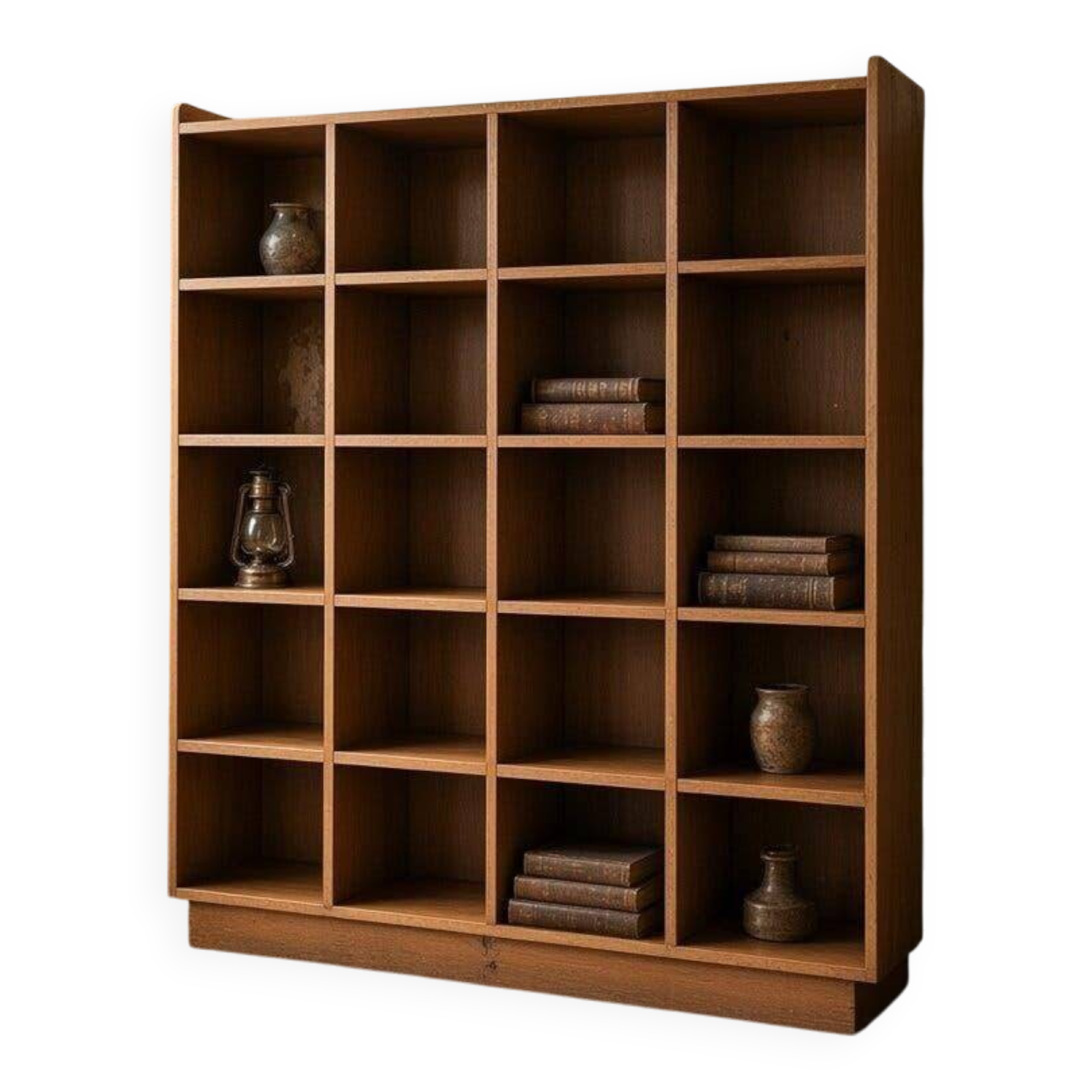 Vintage open wooden shelf / shelf / rack