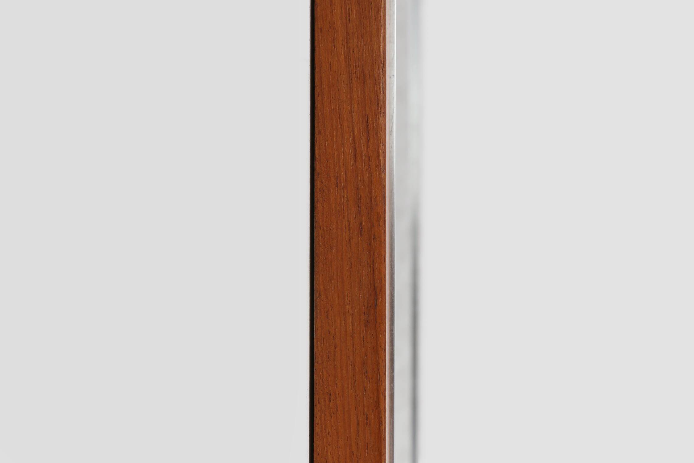 Mid-century teak mirror with shelve by De Coene, Belgium ca. 1960