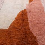 Azilal Berber rug in terracotta and modern peach