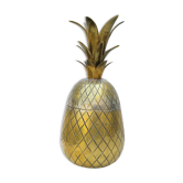 Vintage silver brass pineapple ice bucket